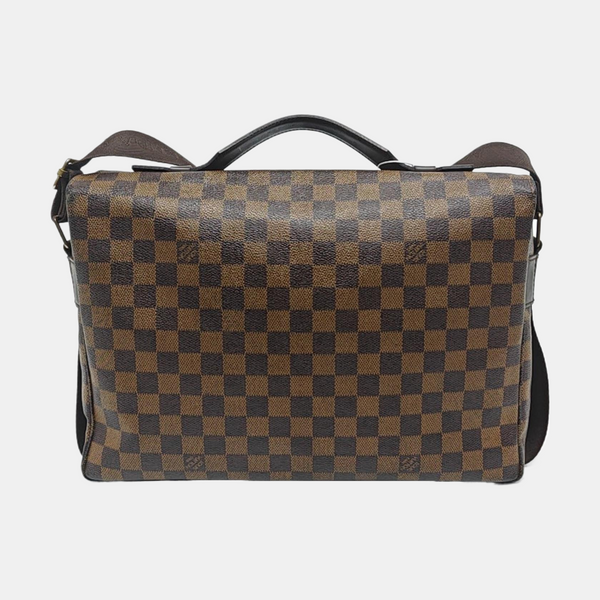 BROADWAY Damier Ebene Coated Canvas Brown