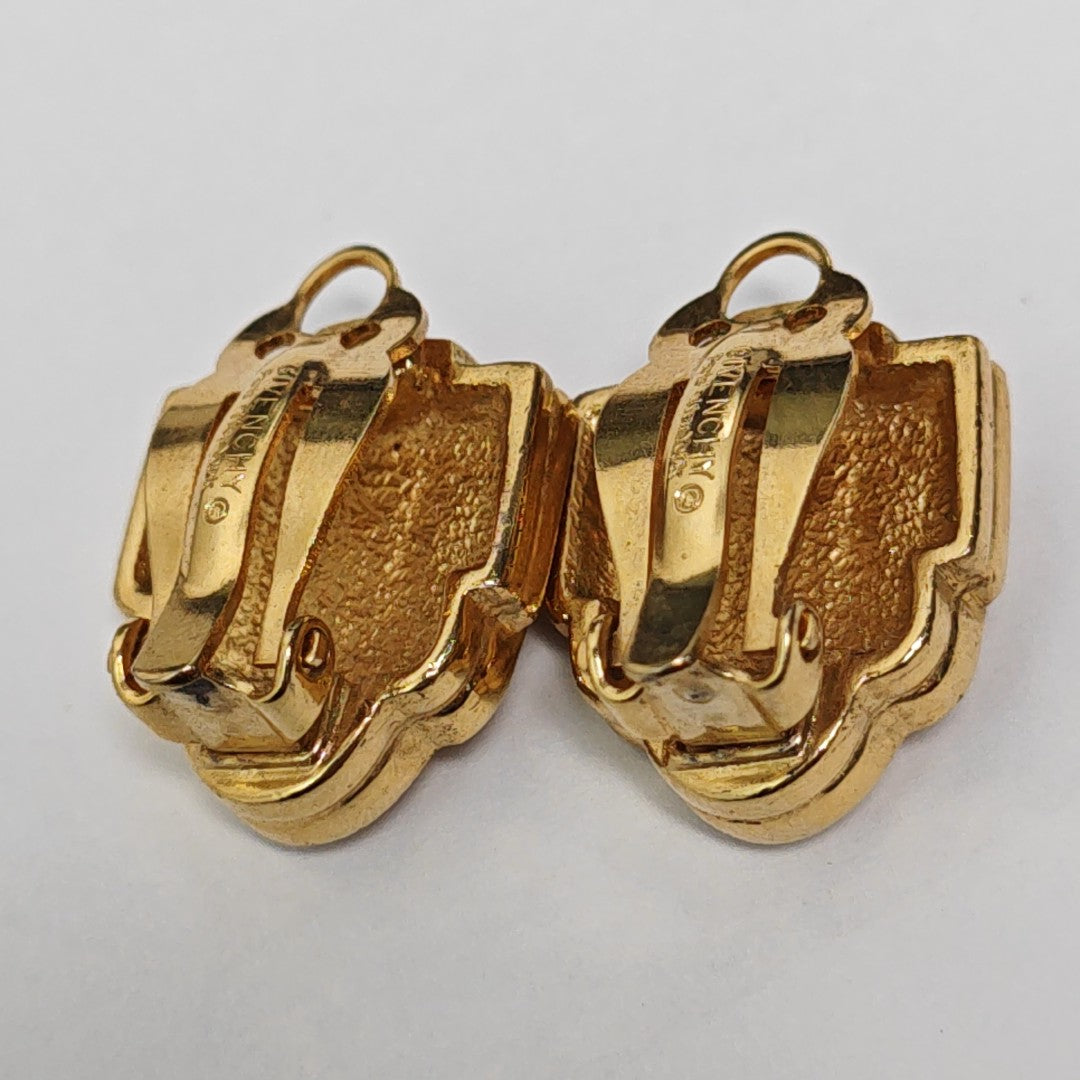 Metal Gold Clip On Earrings