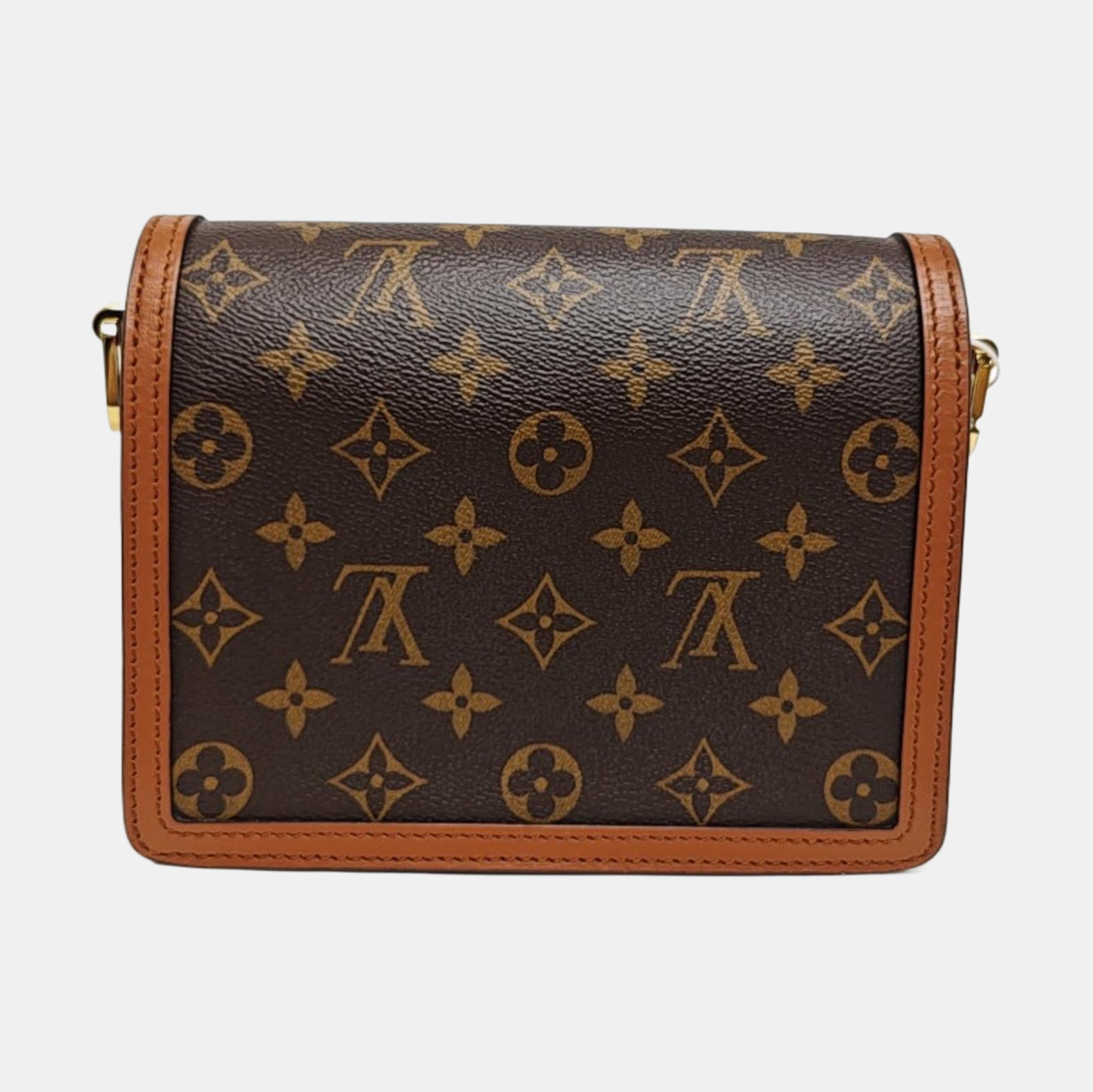 DAUPHINE Mini Monogram Coated Canvas Brown