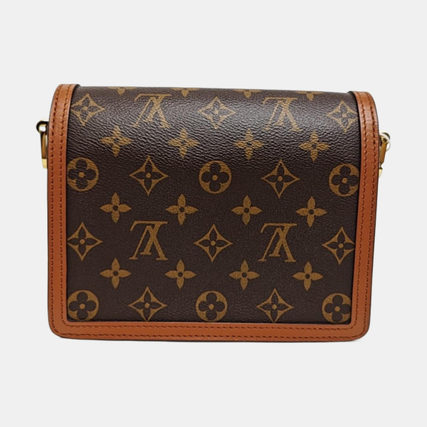 DAUPHINE Mini Monogram Coated Canvas Brown