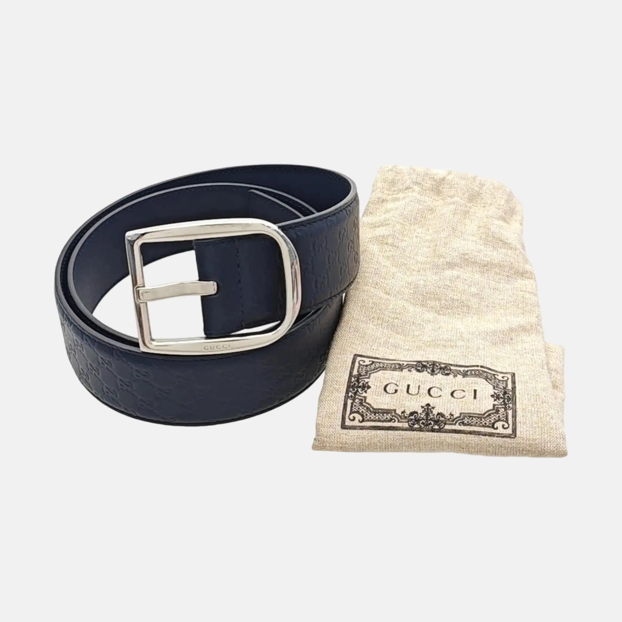 Leather Belt Blue