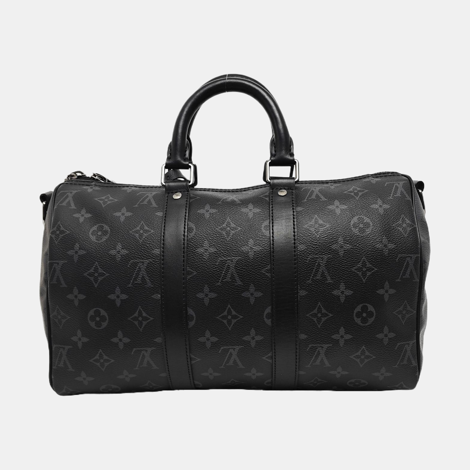 KEEPALL 35 Monogram Coated Canvas Black