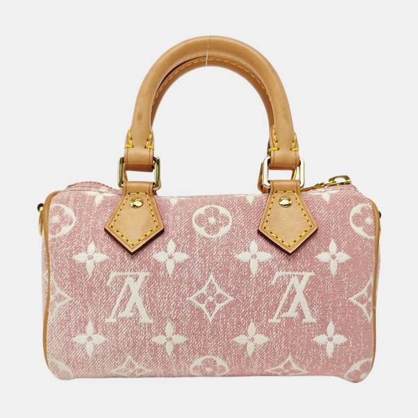 SPEEDY Nano Monogram Denim Pink