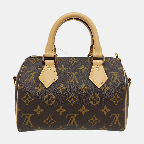 SPEEDY 20 Monogram Coated Canvas Brown