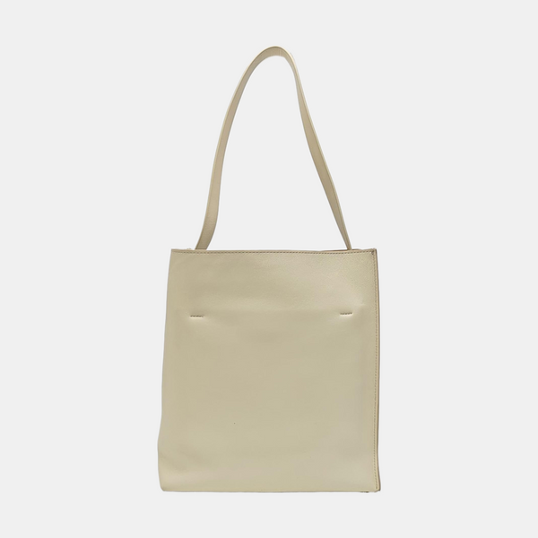 Calfskin Shoulder Bag Small White
