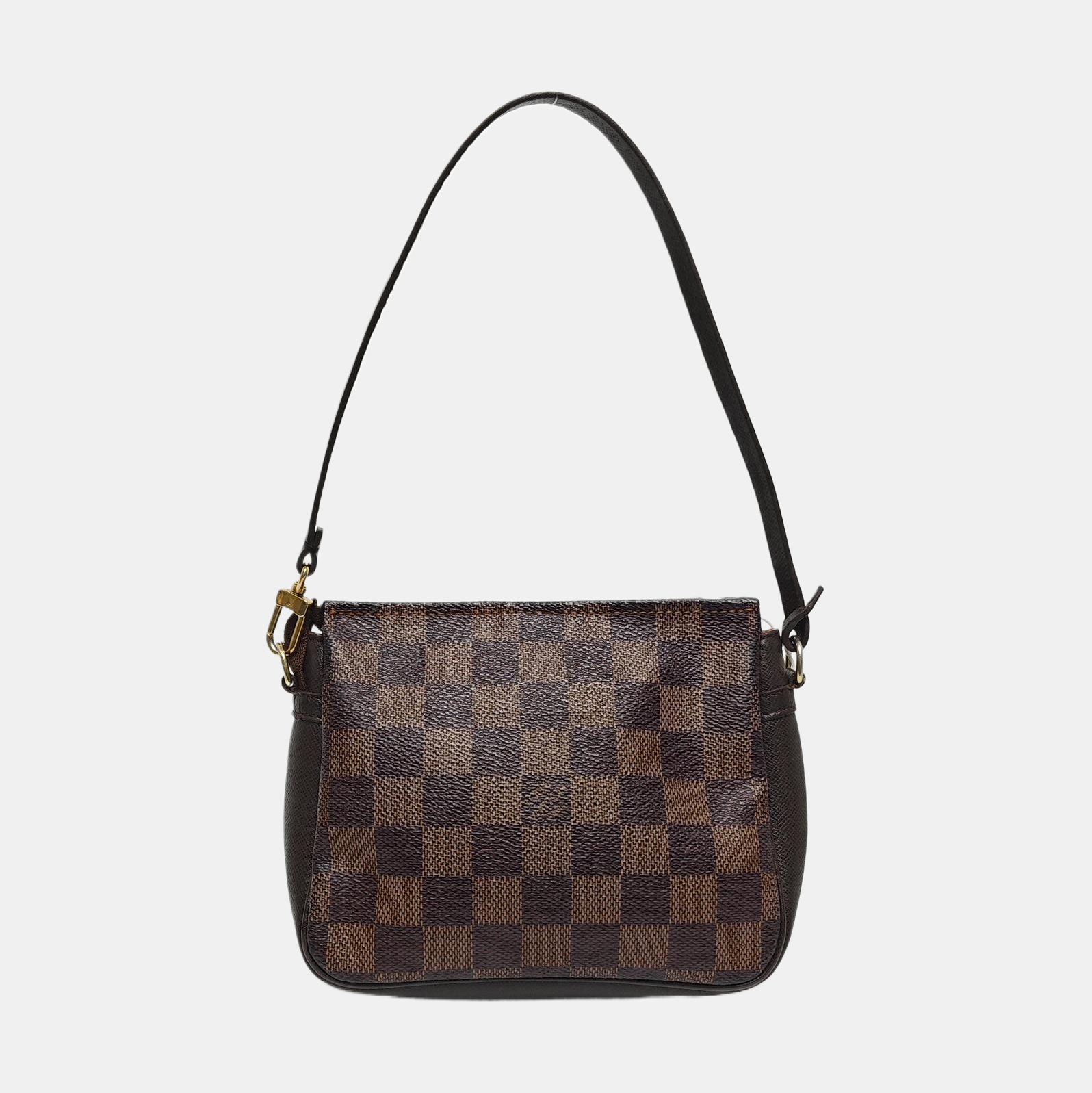 TROUSSE MAKE UP Damier Ebene Coated Canvas Brown