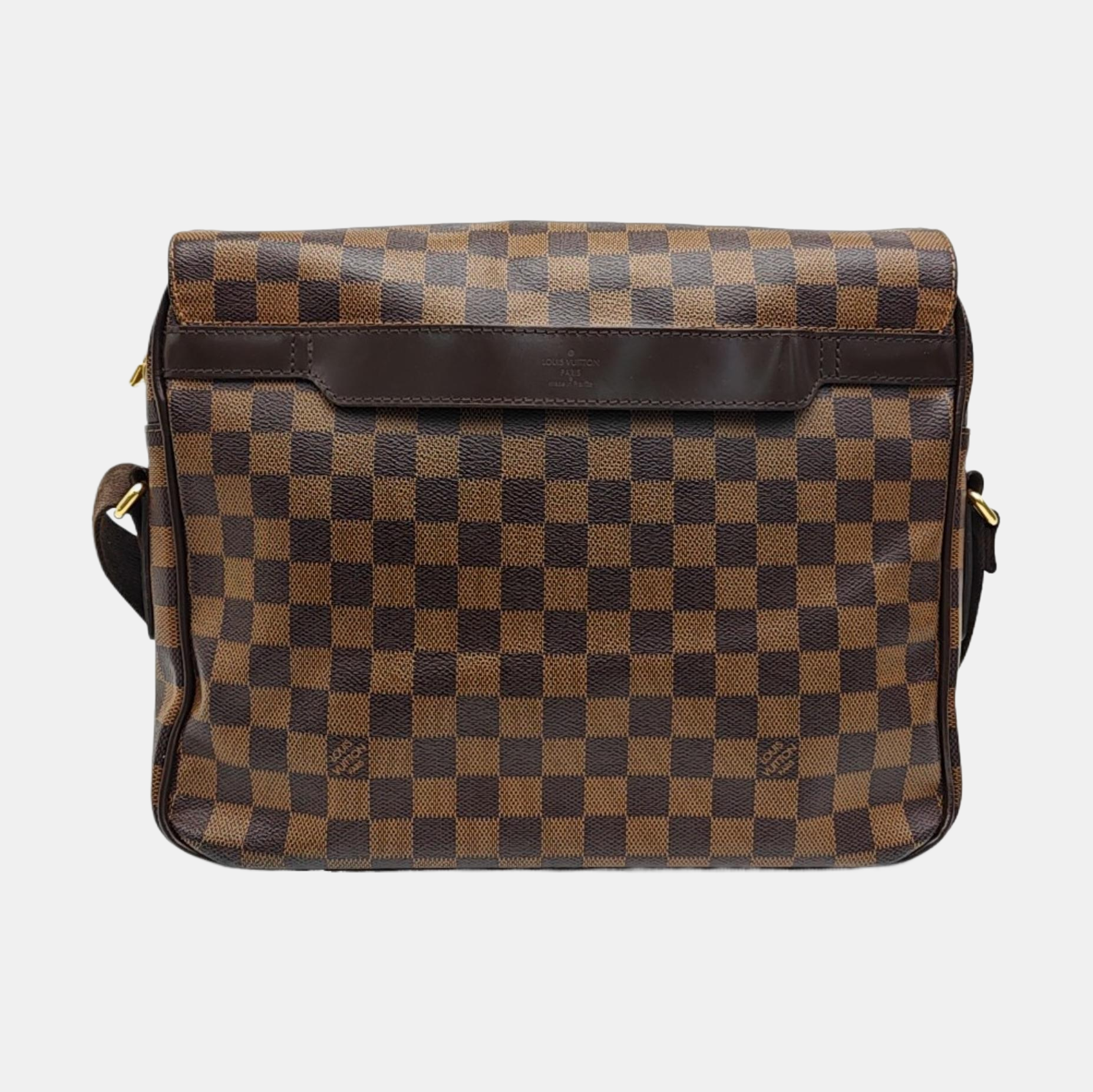 SHELTON MM Damier Ebene Coated Canvas Brown