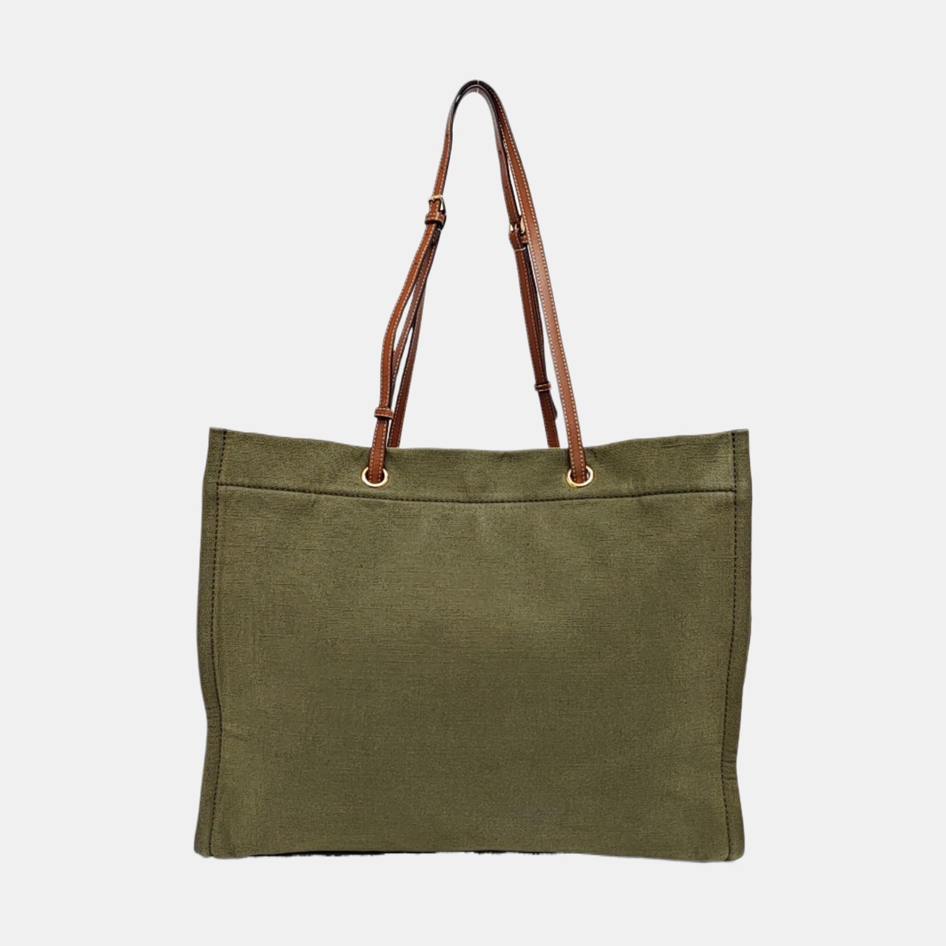 Authenticated pre-owned  CABAS CELINE Fabric Green - Tote Bag at Looply