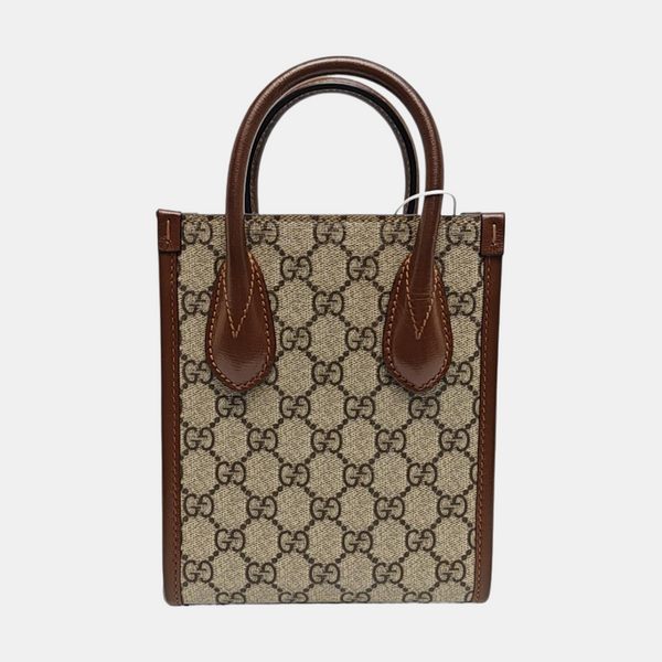Retro Mini Monogram Coated Canvas Beige