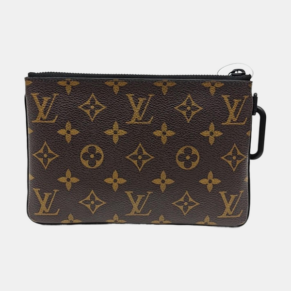 POCHETTE CHAINE MM Monogram Coated Canvas Brown Wallet