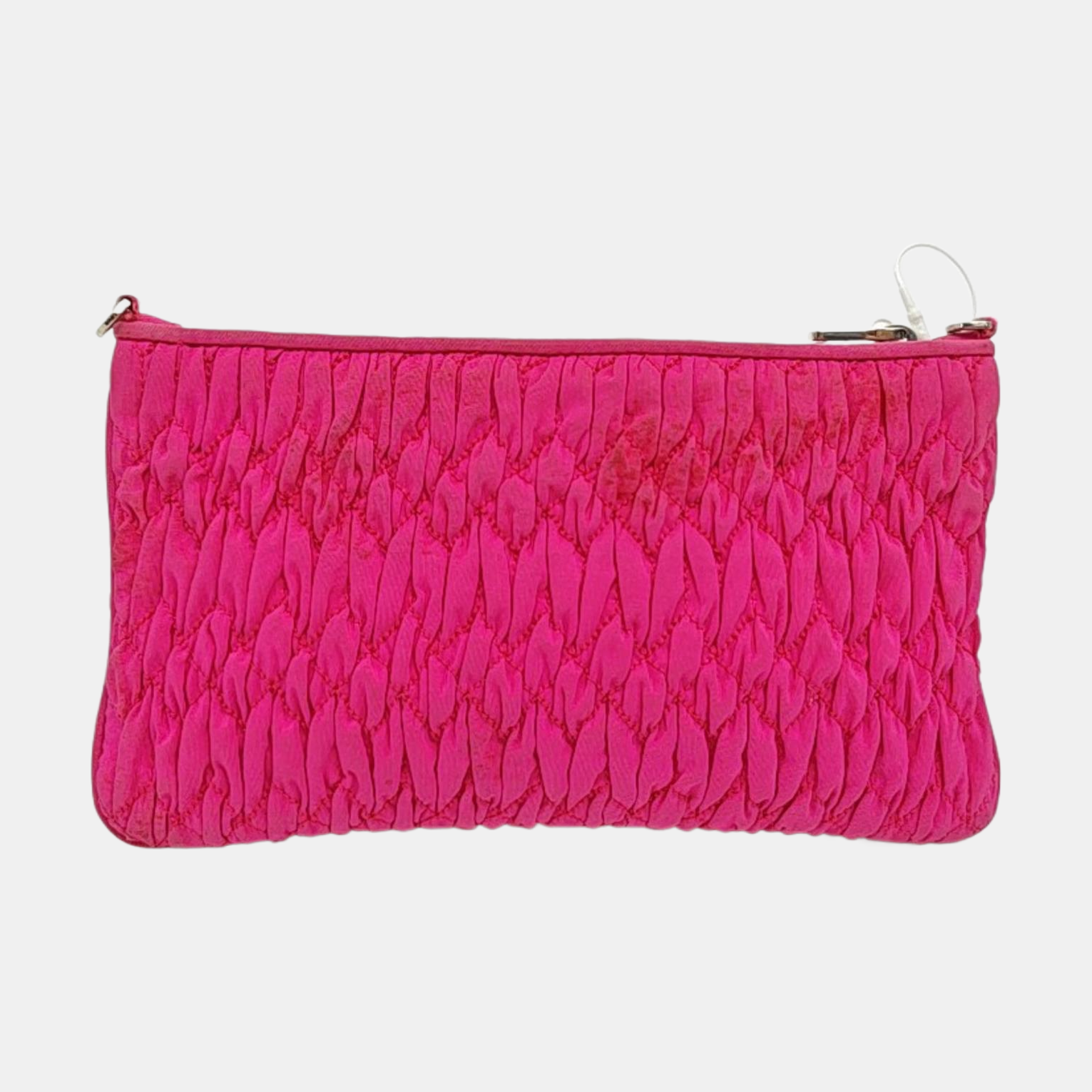 Quilted Fabric Shoulder Bag Red