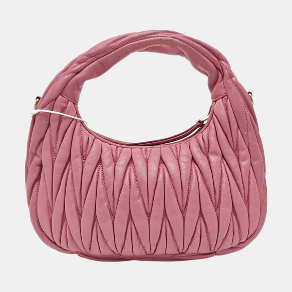 Wander Matelassé Small Quilted Lambskin Pink