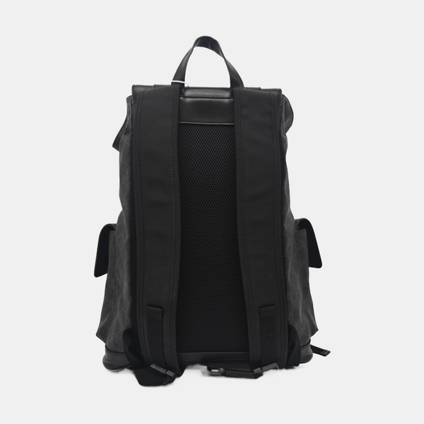 GG Supreme Monogram Coated Canvas Gray