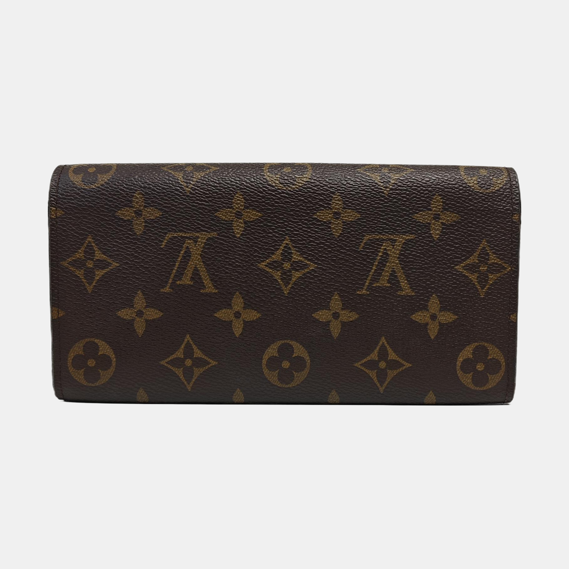 EMILIE Monogram Coated Canvas Brown Wallet
