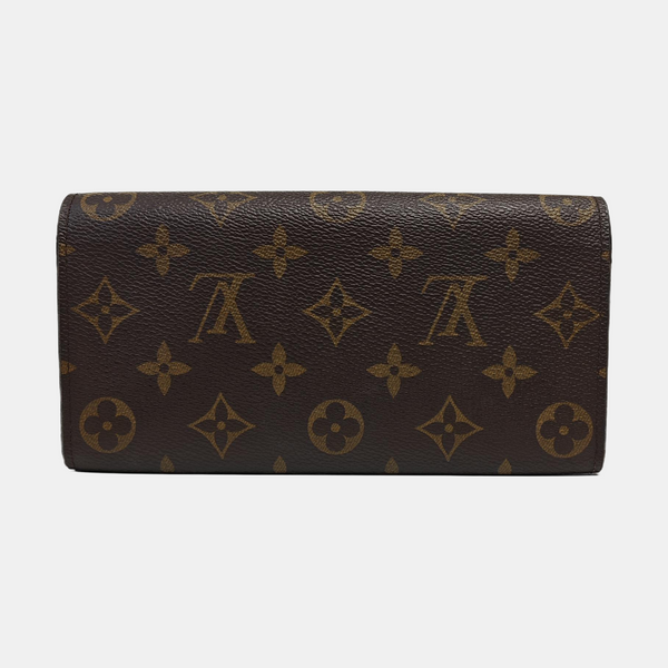 EMILIE Monogram Coated Canvas Brown Wallet