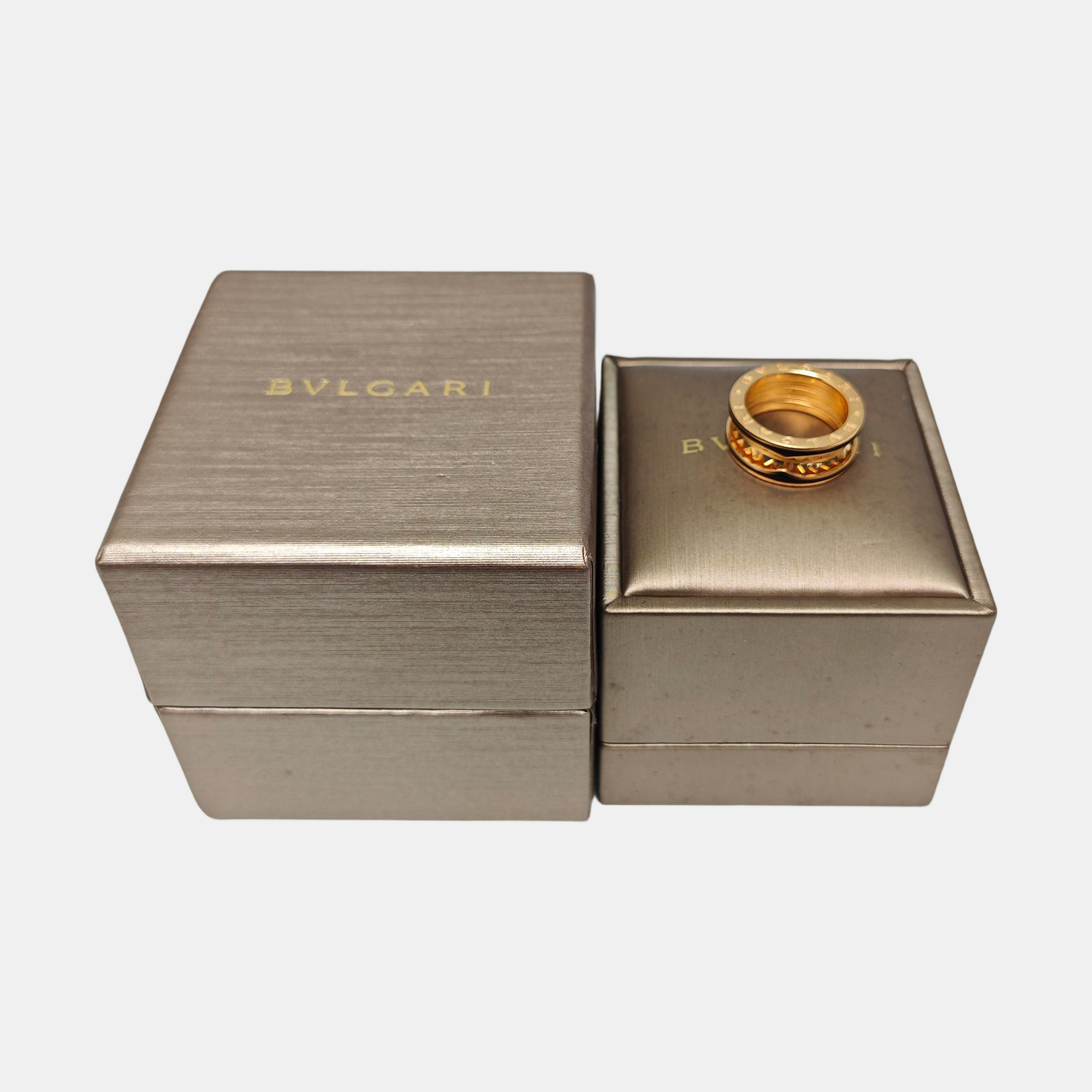 B.ZERO1 18k Rose Gold Ring EU 52