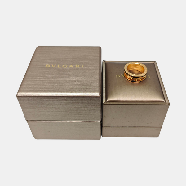 B.ZERO1 18k Rose Gold Ring EU 52