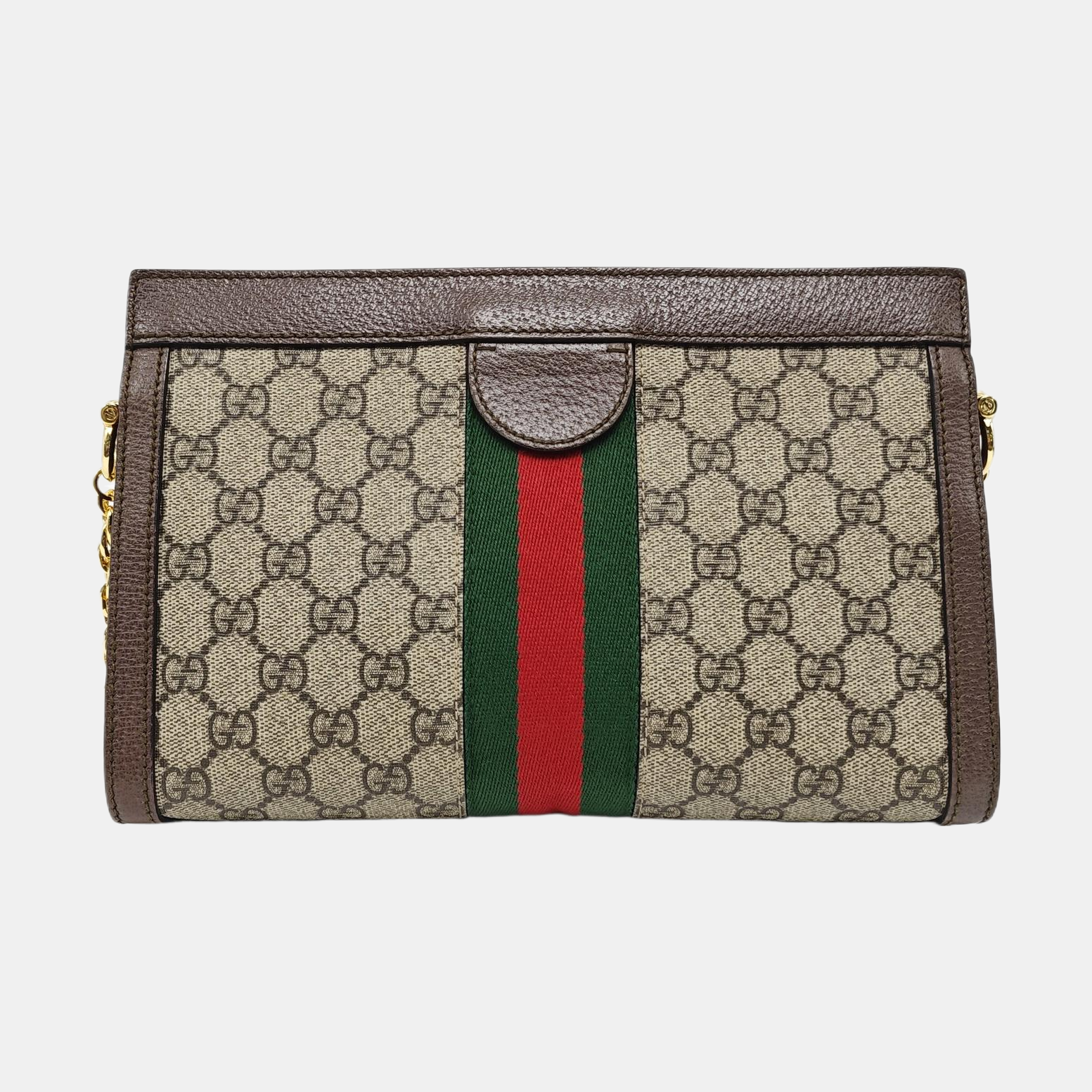 Ophidia Small Monogram Lona Revestida Beige
