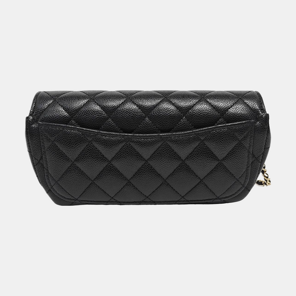 Quilted Grained Calfskin Black