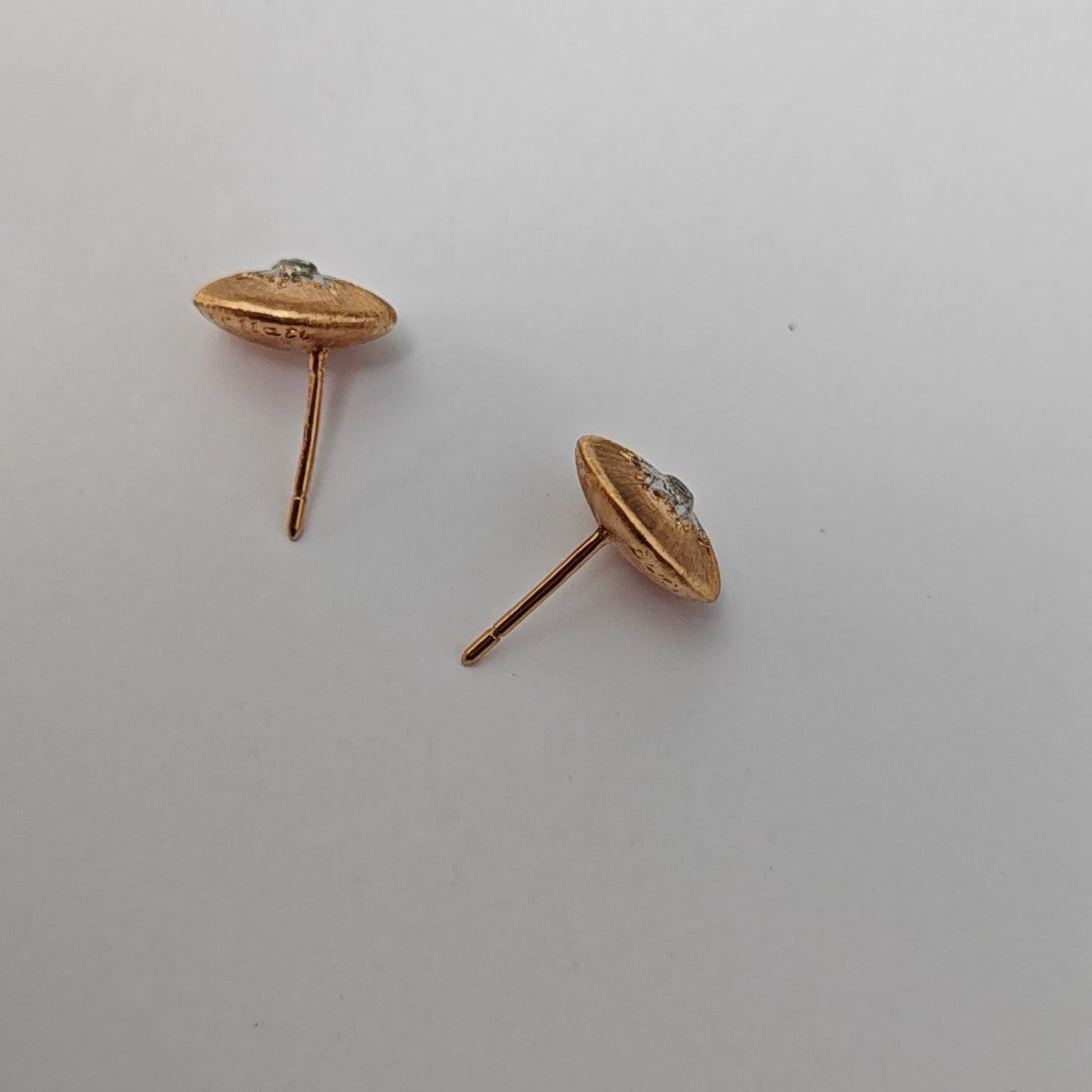 18k Rose Gold Stud Earrings