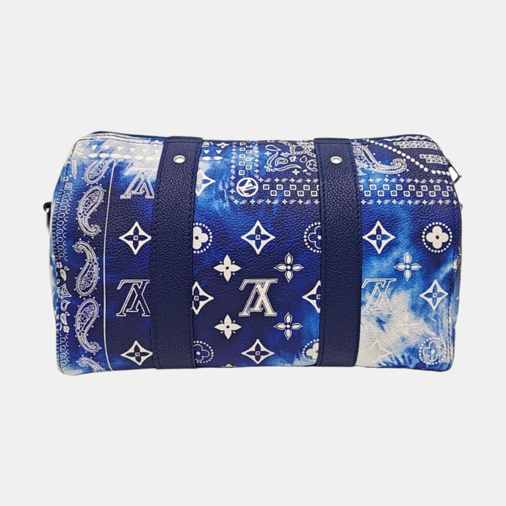 City Keepall Monogram Calfskin Blue