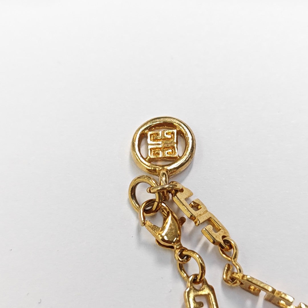 G Cube Metal Gold Necklace