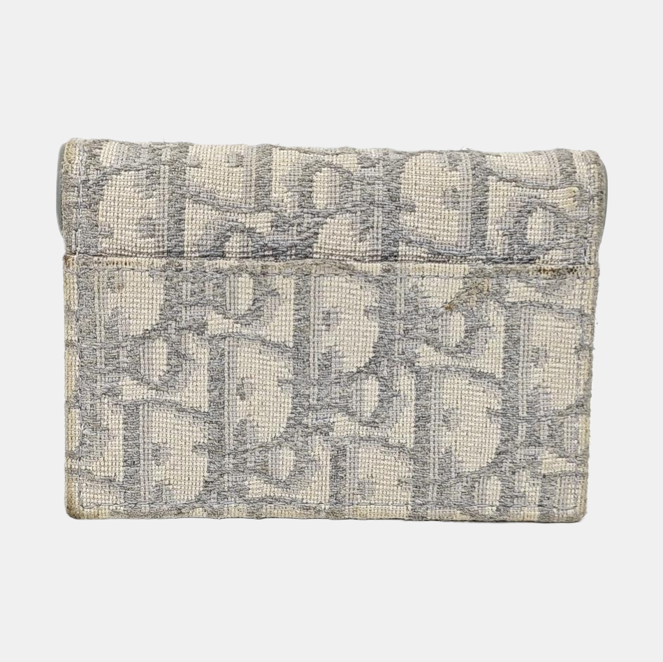 Monedero Saddle de lona Monogram gris