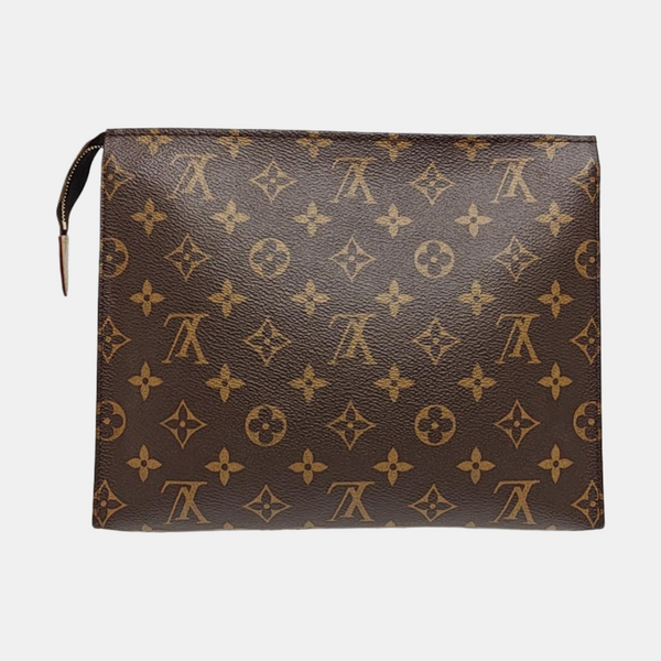 TOILET POCKET 26 Monogram Coated Canvas Brown