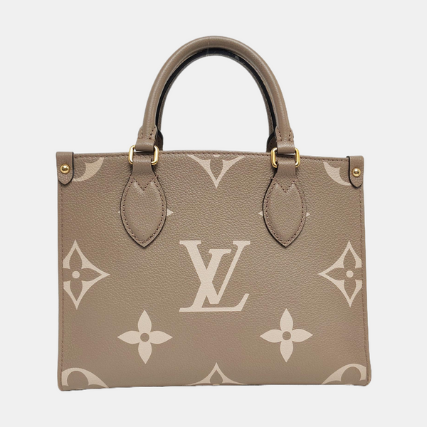 ONTHEGO PM Monogram Calfskin Gray