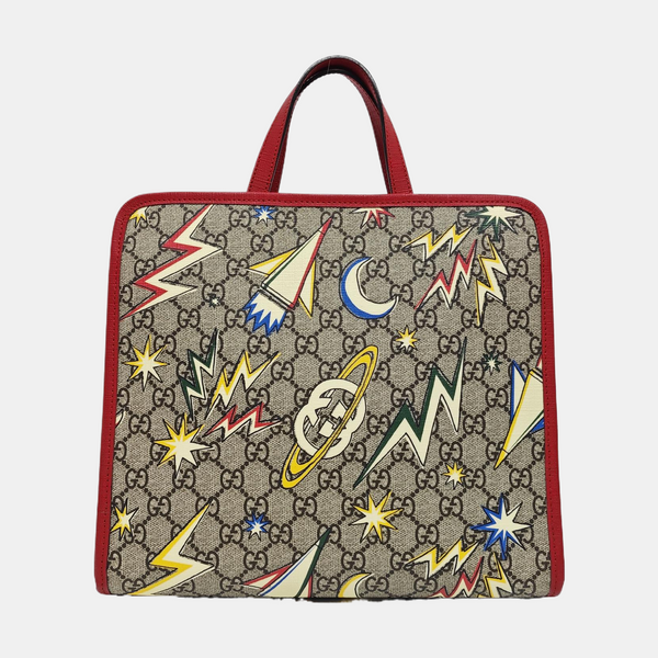 Children’s GG Bucket Monogram Coated Canvas Beige