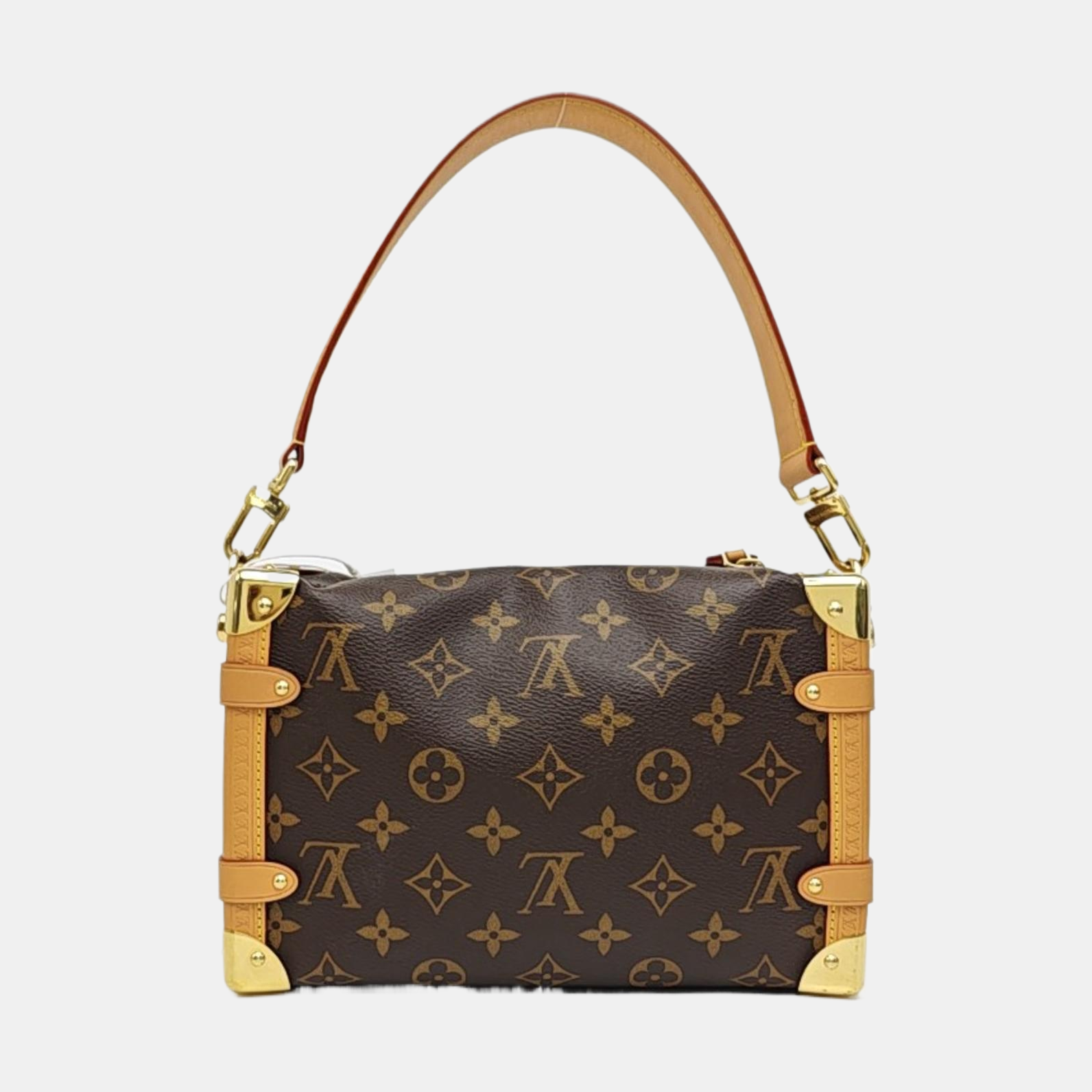 SIDE TRUNK MM Monogram Coated Canvas Brown