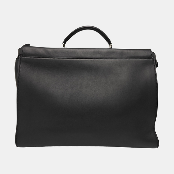 Peekaboo Large Calfskin Black