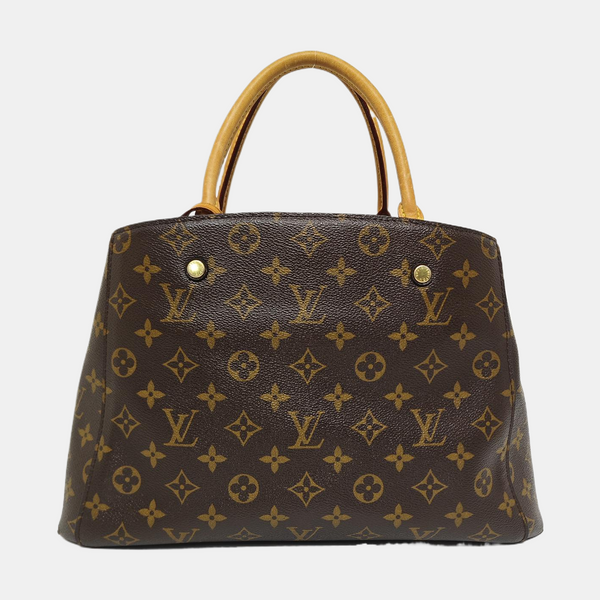 MONTAIGNE Monogram Coated Canvas Brown