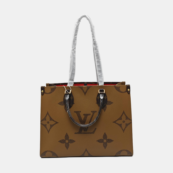 ONTHEGO MM Monogram Coated Canvas Brown