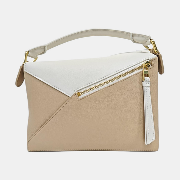 Puzzle Small Calfskin Beige