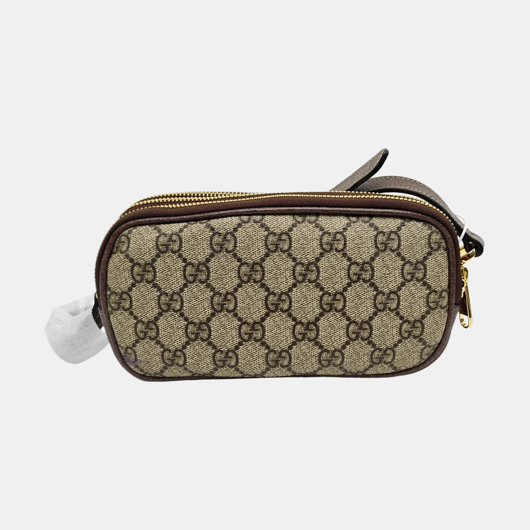 Ophidia Mini Monogram Coated Canvas Beige
