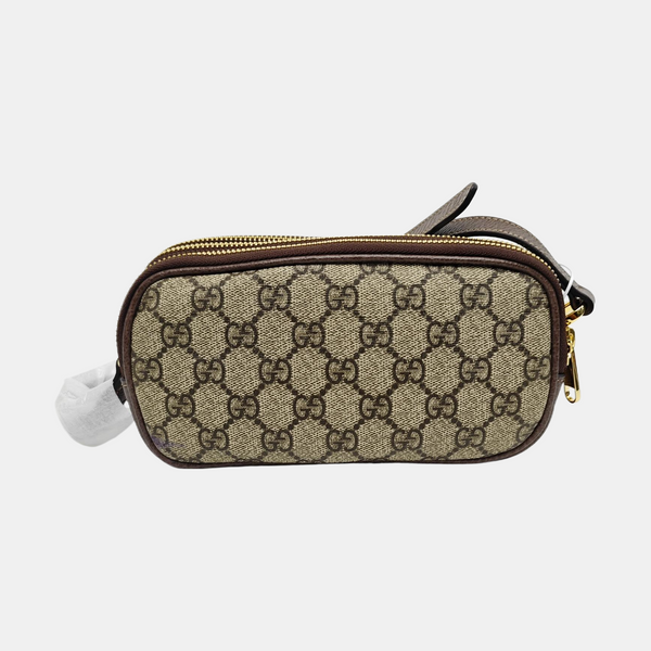 Ophidia Mini Monogram Coated Canvas Beige