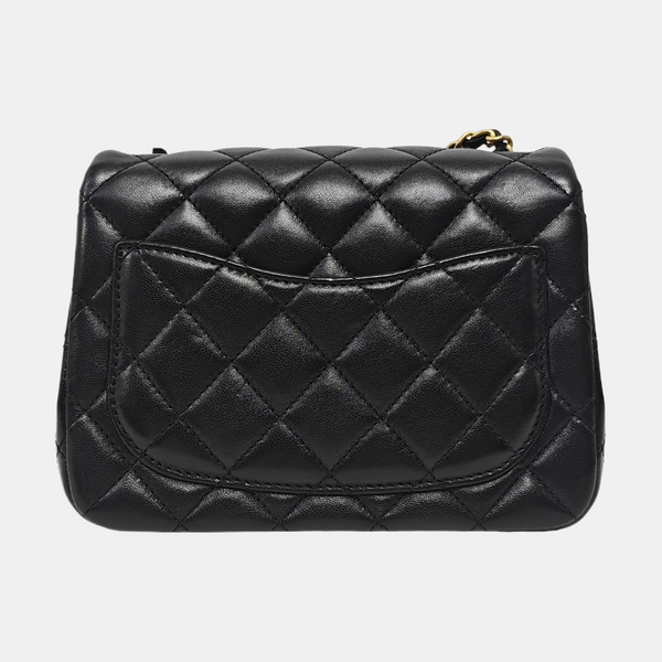CLASSIC FLAP Mini Quilted Lambskin Black