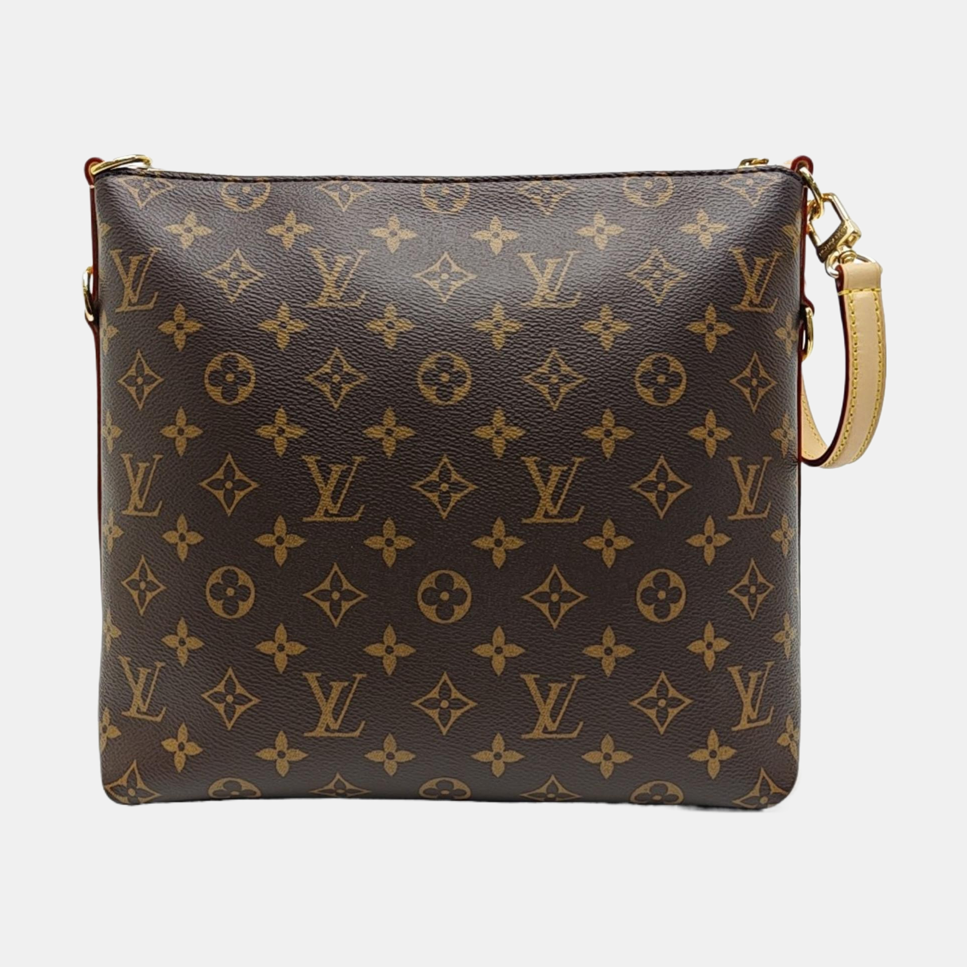 Monogram Coated Canvas Shoulder Bag Brown