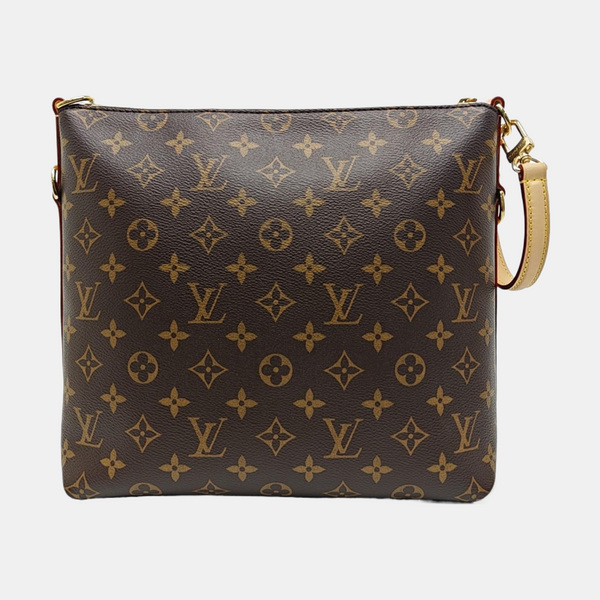 Monogram Coated Canvas Shoulder Bag Brown