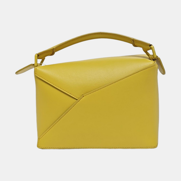 Puzzle Small Calfskin Yellow