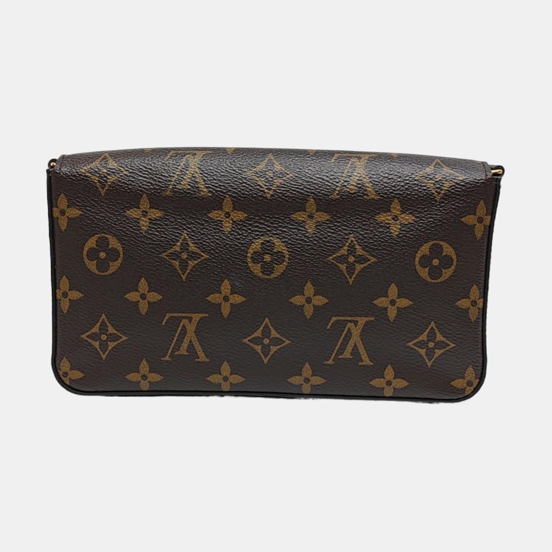 Authenticated pre-owned  FÉLICIE Monogram Coated Canvas Brown - Shoulder Bag at Looply