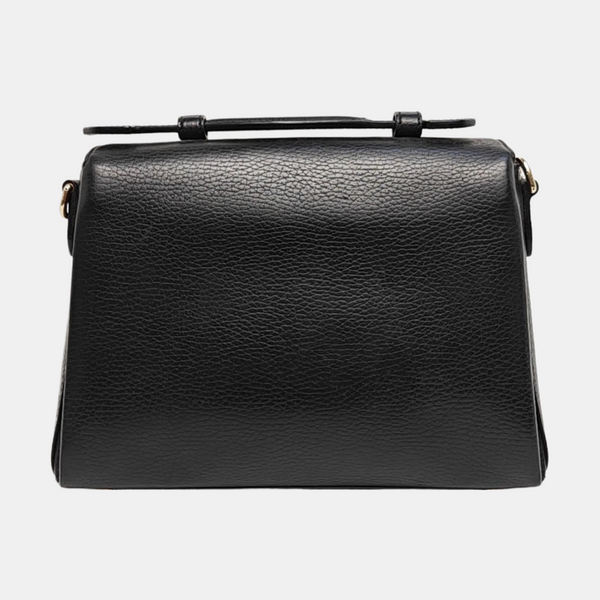 Interlocking G Large Calfskin Black