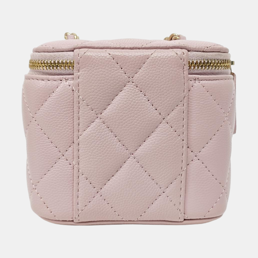 Quilted Calfskin Shoulder Bag Pink