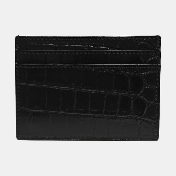 MONOGRAM Calfskin Black Card Holder