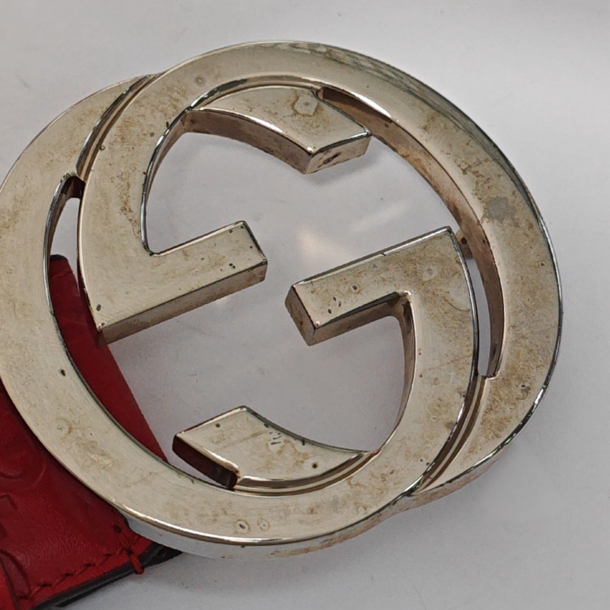 Leather Belt Red