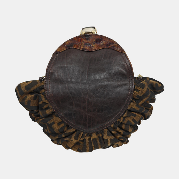 Calfskin Shoulder Bag Brown