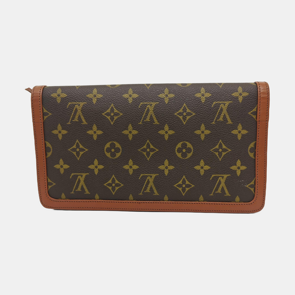 DAME Monogram Coated Canvas Brown