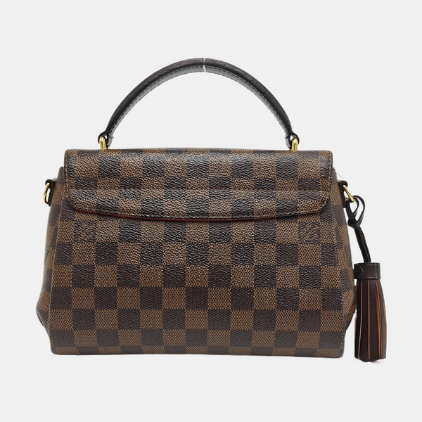 CROISETTE Damier Ebene Coated Canvas Brown