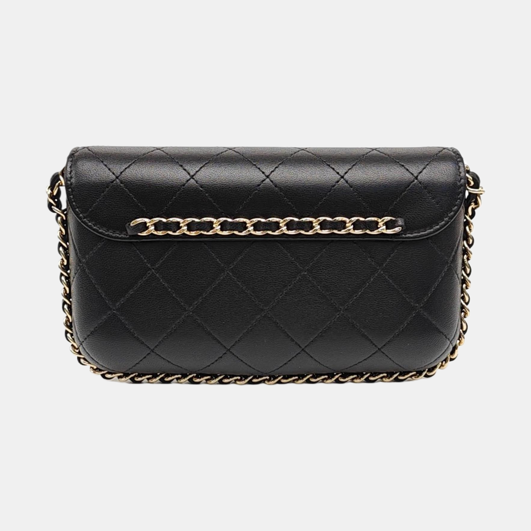 WOC Quilted Lambskin Black